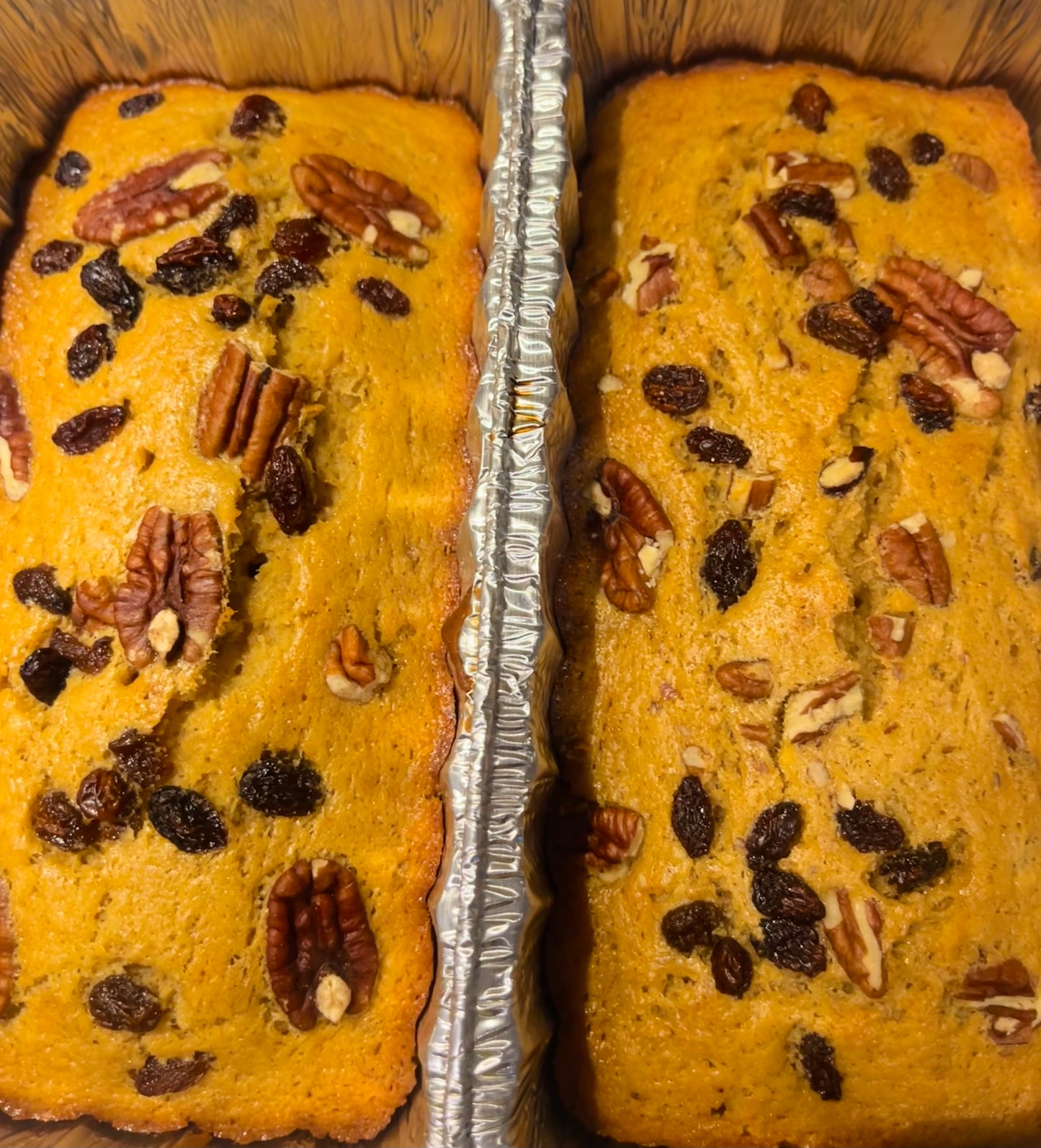 Pecan Raisin Banana Bread