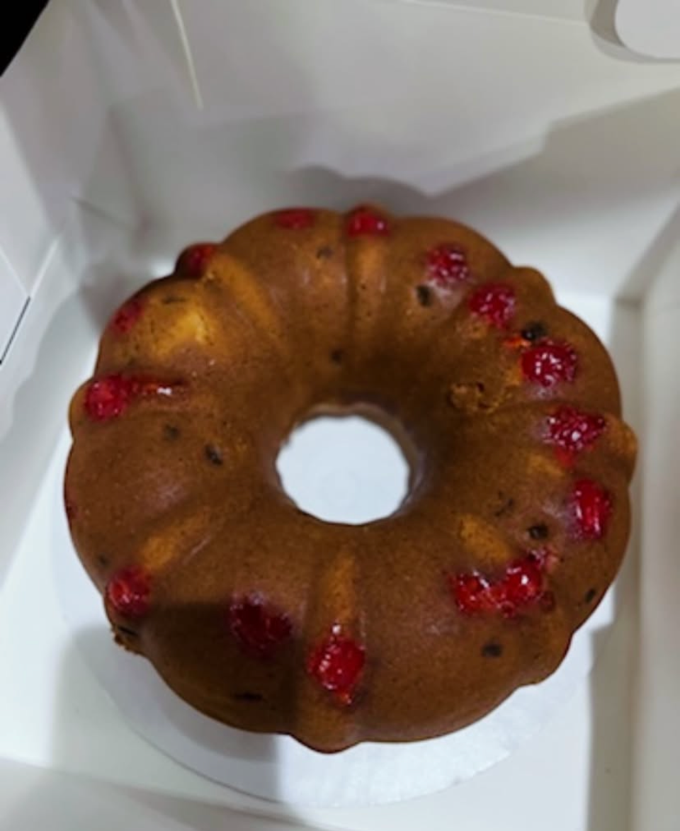 Cherry Whiskey Bundt Cake