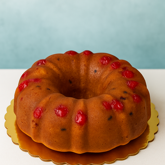 Cherry Whiskey Bundt Cake