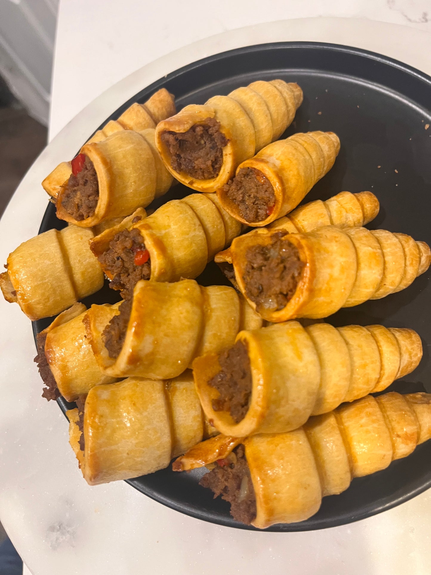 Haitian Kournet (Beef/Chicken Cones)