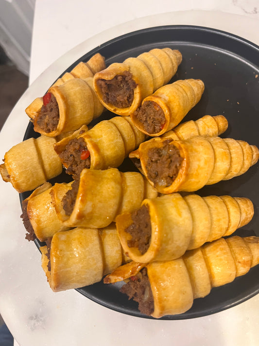 Haitian Kournet (Beef/Chicken Cones)