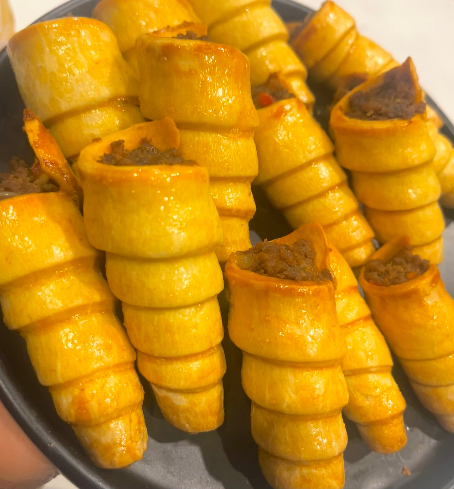 Haitian Kournet (Beef/Chicken Cones)