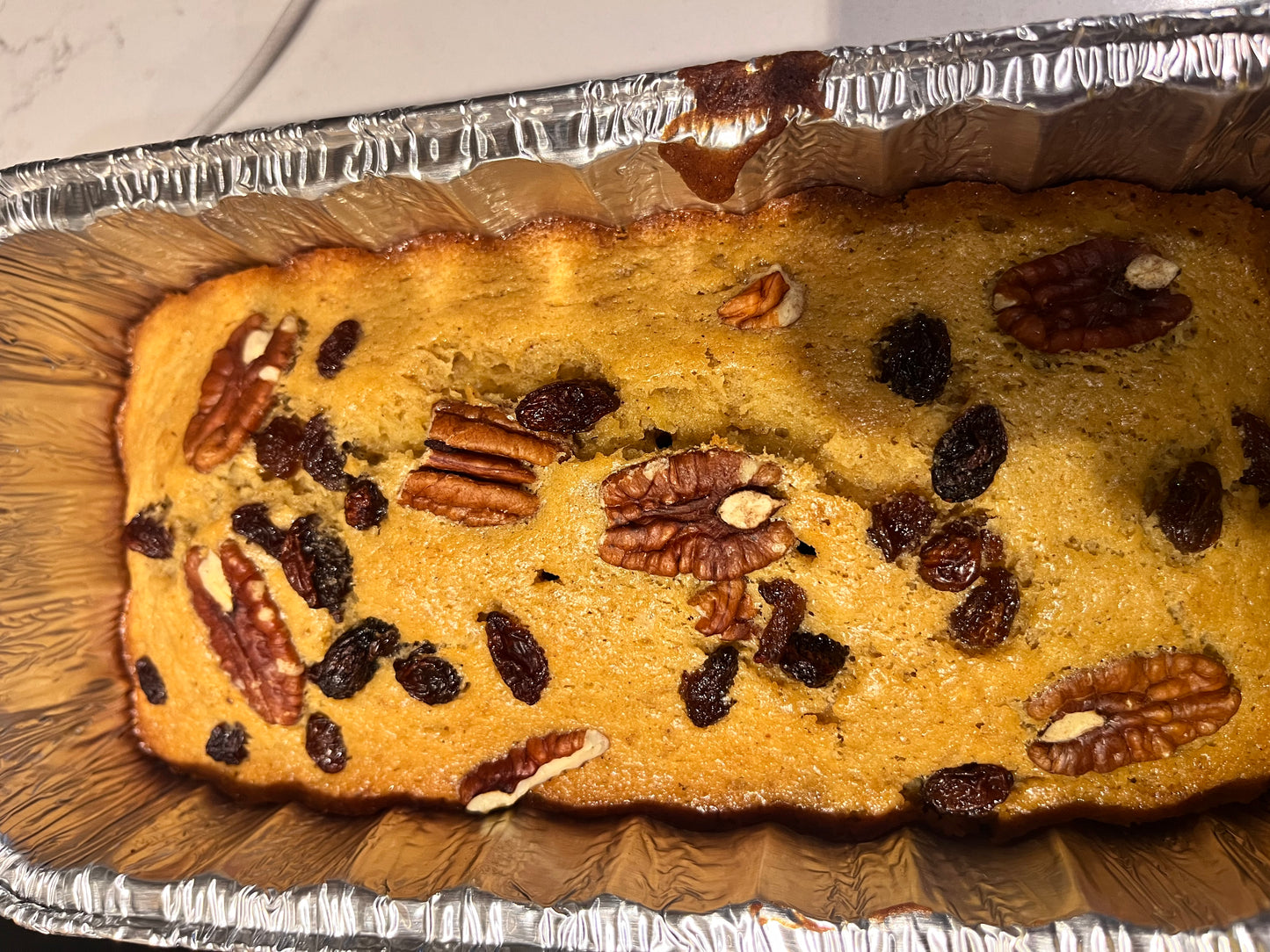 Pecan Raisin Banana Bread