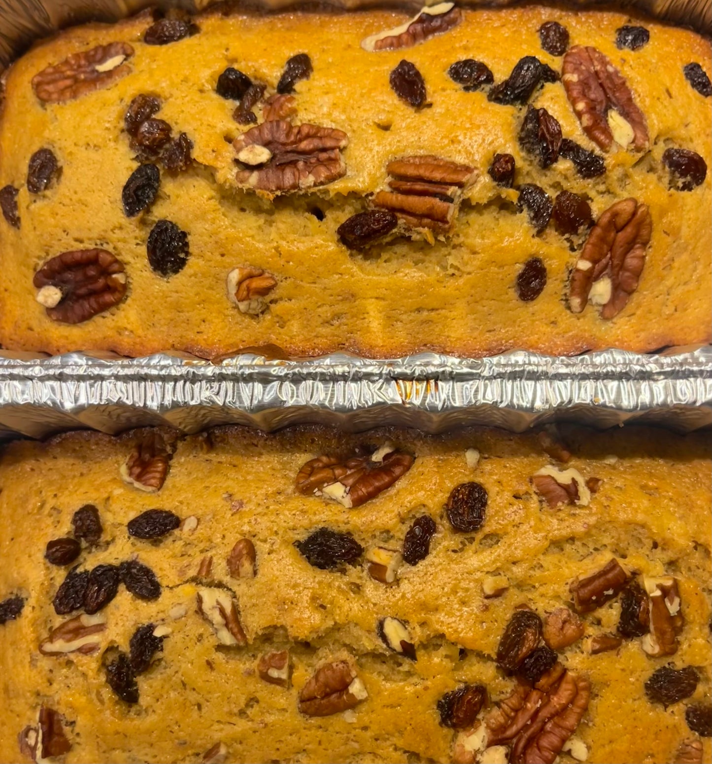 Pecan Raisin Banana Bread