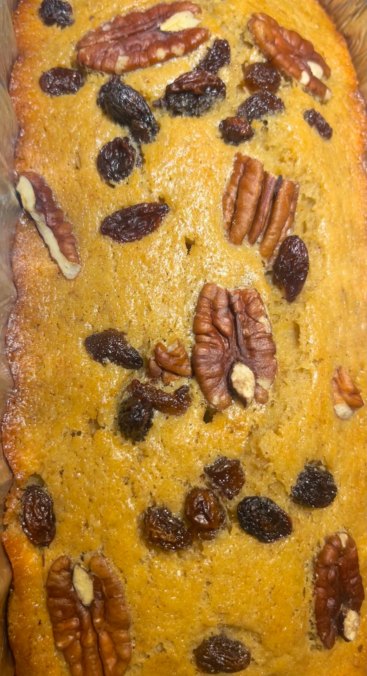 Pecan Raisin Banana Bread