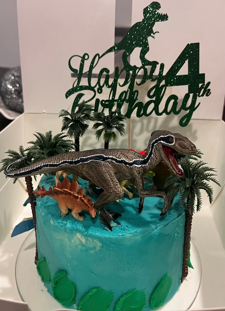 Dinosaur Themed Birthday Cake